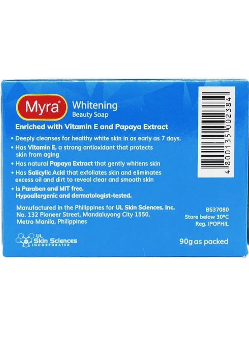 Myra Whitening Beauty Soap With Vitamin E And Papaya Extract 90 g - Image 4