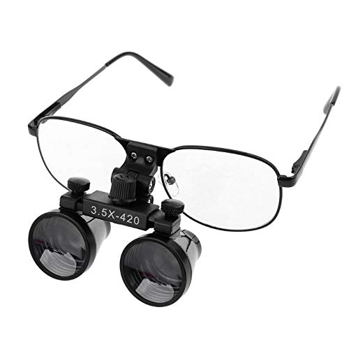 NSKI Loupes 35X 420mm Binocular Optical Glasses Metal Frame Magnifier - Image 1