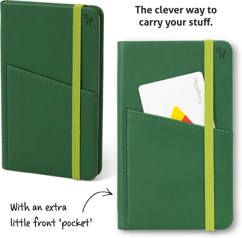 IF Bookaroo Pocket Notebook, Forest Green - Image 2