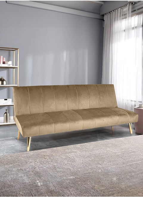 سيلين | أريكه سرير 2 في 1 من الكتان 25x168x92 cm- بيج