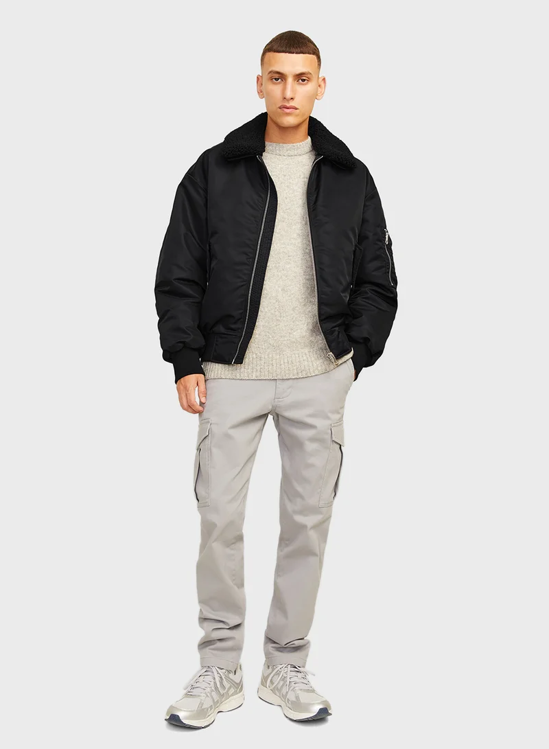 جاك اند جونز Jorqueens Essential Front Zip Jacket