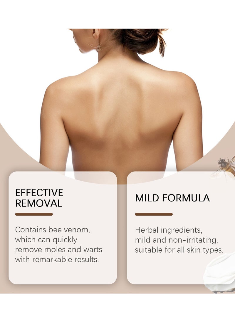 SOUTH MOON - Bee Venom Mole and Wart Care Cream Reduce skin Moles and Warts Clean Repair Smooth skin care cream - Image 1