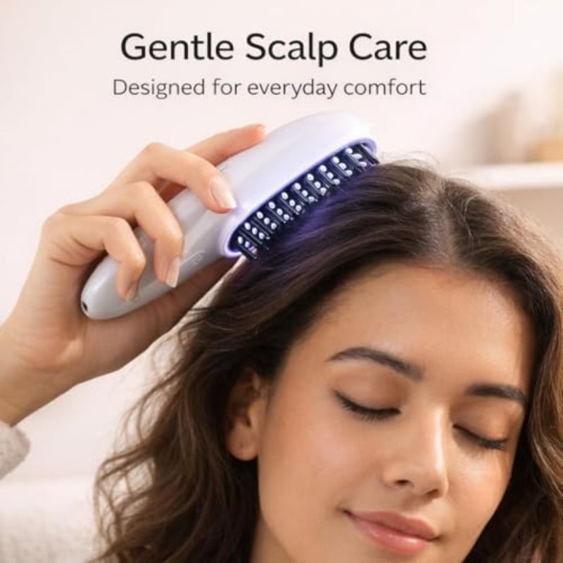 Electric Scalp Massager Brush, Vibrating, Detachable Heads - Image 2