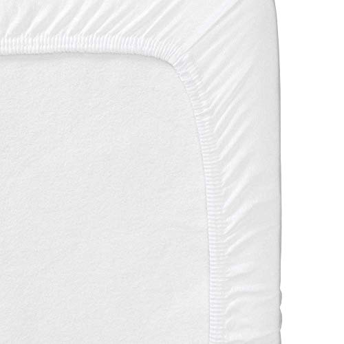 Cottington Lane - 600 Thread Count 100% Cotton, Single Size Fitted Sheet Only With Elastic All Around 36"X72"/ 3Ft X 6Ft /91 X 183 Cm- Fits Mattress Upto 10 Inches - White Solid,Smallsingle - Image 2