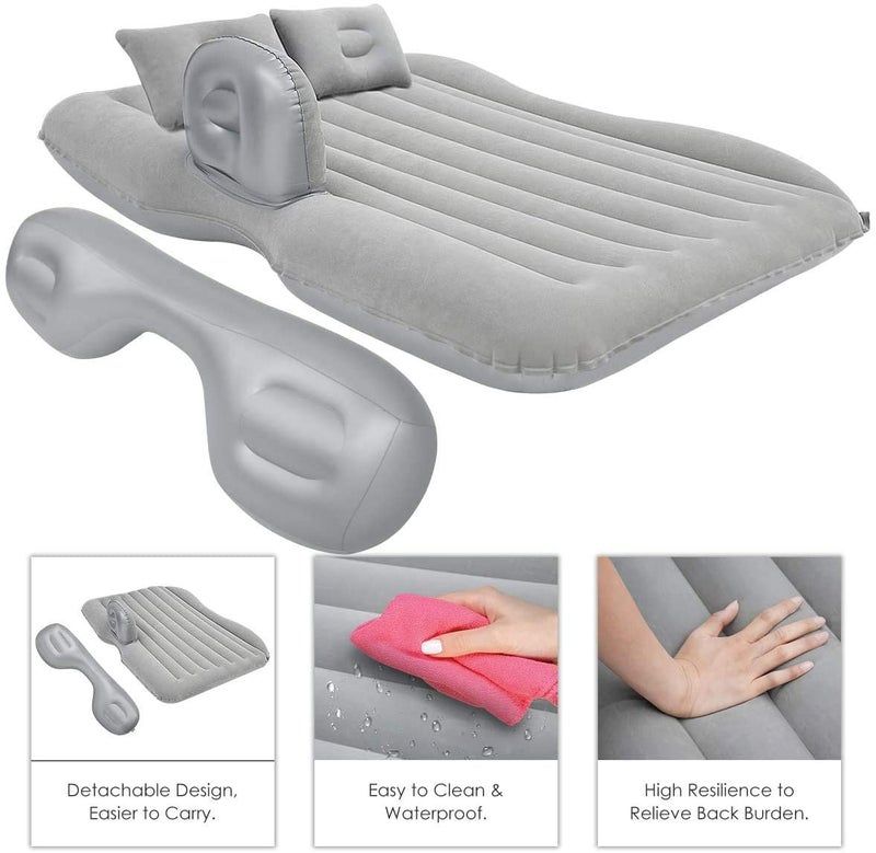 EXPORTTANZA Car Inflatable Bed with Pump 2 Air PillowQuick Inflatable Back Seat BedCar Inflatable MattressCar Bed MattressCar Bed for KidsTravelTripsCampingPicnic Multicolor - Image 3