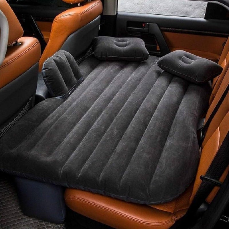 EXPORTTANZA Car Inflatable Bed with Pump 2 Air PillowQuick Inflatable Back Seat BedCar Inflatable MattressCar Bed MattressCar Bed for KidsTravelTripsCampingPicnic Multicolor - Image 1