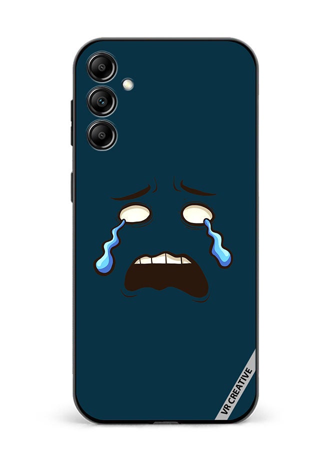 VR CREATIVE Protective Case Cover For Samsung Galaxy M14 Crying Face Design Multicolour - Image 1