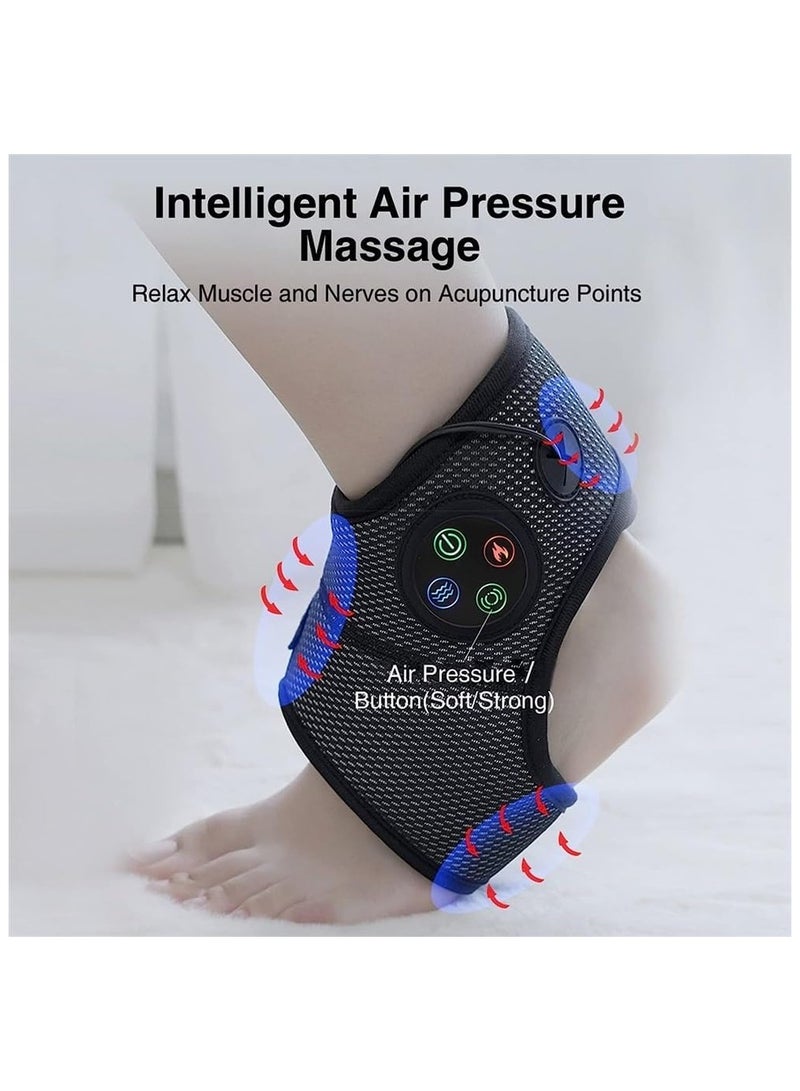 general Electric Ankle Massager,Heating Vibration Foot Ankle Massager Pressure Therapy Joint Ligament Strain Massage for Injury Joint Recovery Pain Fatigue Relief - Image 2