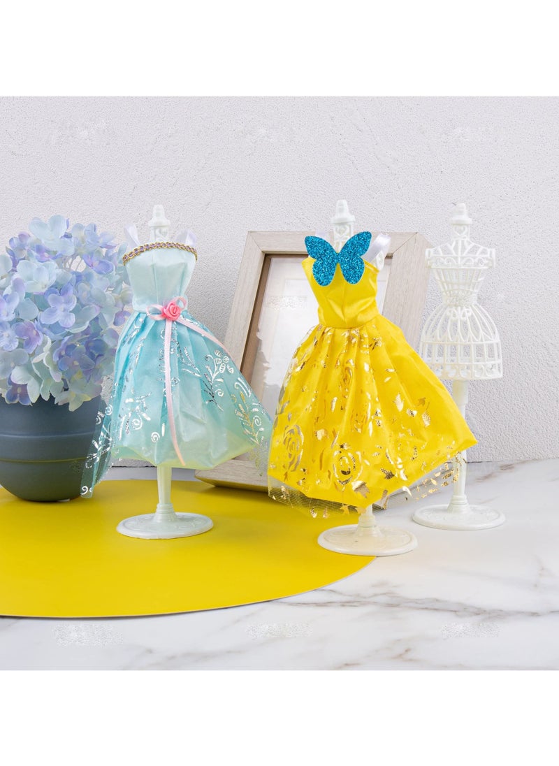 iQeouc - 5 Piece 8.5 Inch Doll Display Stand DIY White Hollow Out Clothes Hanger - Image 1
