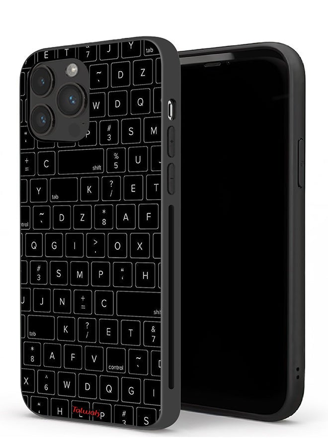 Tolwak Apple iPhone 13 Pro Max Protective Case Random Keyboard Keys Pattern - Image 1