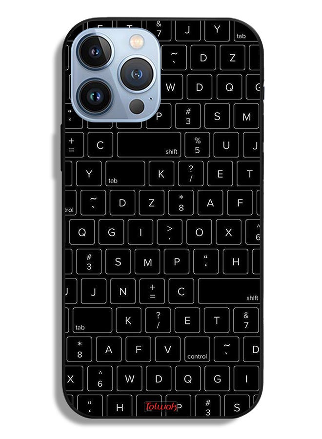 Tolwak Apple iPhone 13 Pro Max Protective Case Random Keyboard Keys Pattern - Image 2