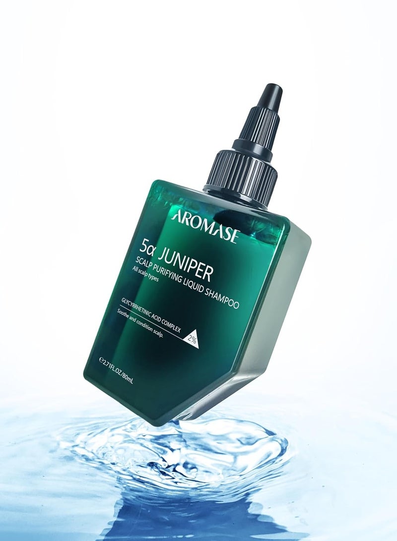 AROMASE 5α Juniper Scalp Purifying Liquid Shampoo 80 ml - Image 1