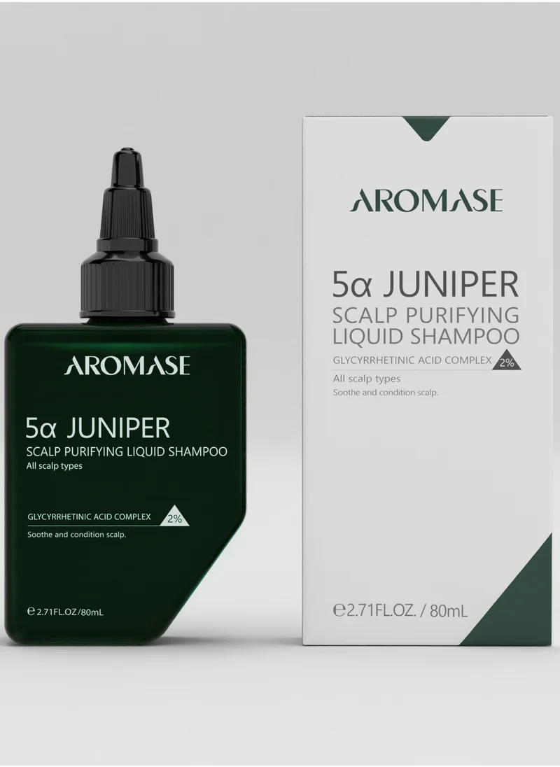Aromase شامبو سائل لتنقية فروة الرأس بالعرعر ٥α ٨٠ مل