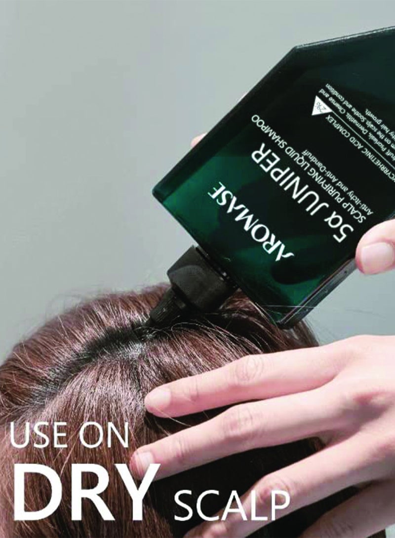AROMASE 5α Juniper Scalp Purifying Liquid Shampoo 80 ml - Image 3