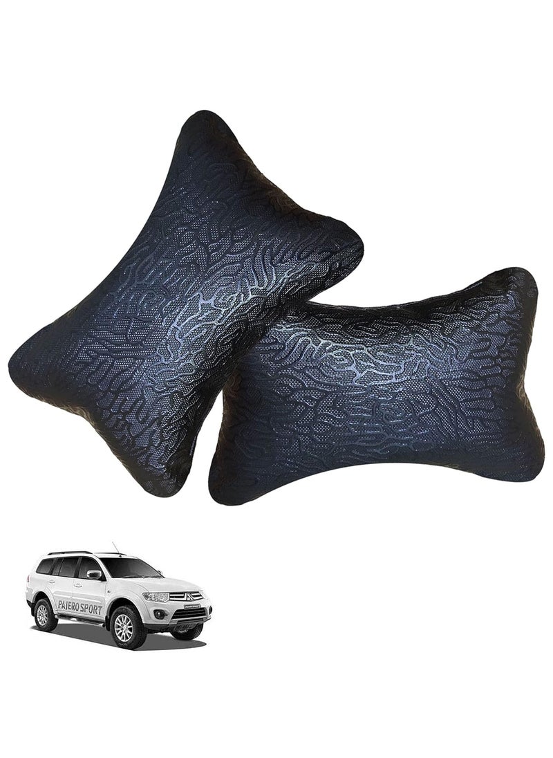 Adroitz Adroitz Classy and Soft Car Neck Rest Pillow in Black for Pajero Sport_P119  - Image 1