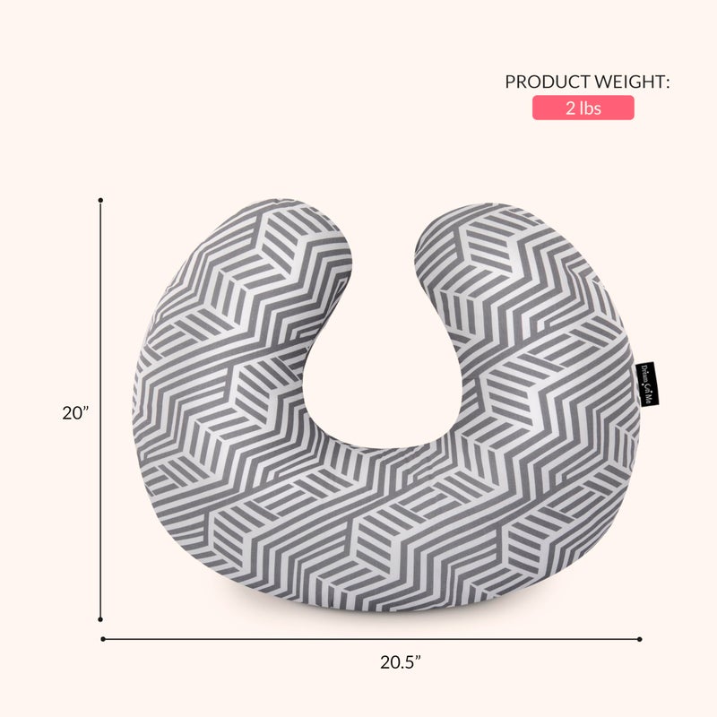 Dream On Me Beeboo Nursing Pillow And Positioner, Breastfeeding And Bottlefeeding , Removable And Washable Pillow Cover, Soft And Breathable Fabric, Black And White - Image 3