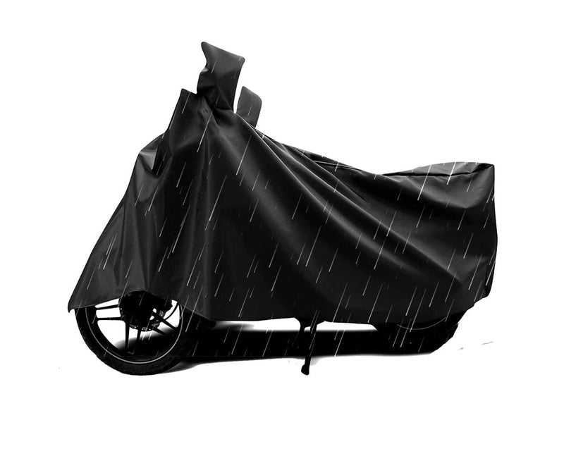 MELVIS Ultimate Protection: Black Waterproof Universal Bike Cover - Heavy-Duty All-Weather Shield for Your Motorcycle, Two Wheeler Bike Scooter Scooty Activa - Secure Fit, UV Protection - Image 1