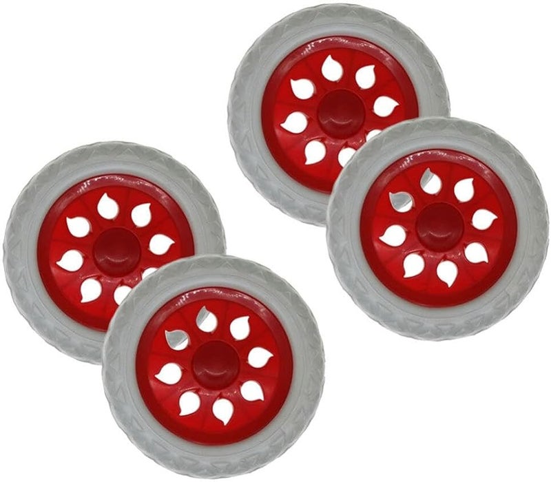 COHEALI 4 Pack Heavy Duty Trolley Caster Wheels Replacement for Luggage Cart Push Strong Wear Resistant Design - Image 1