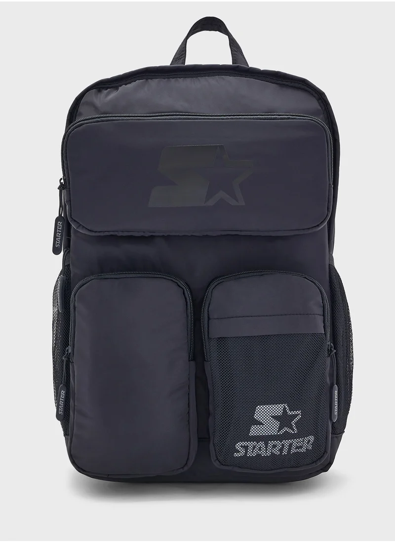 ستارتر Starter Logo Print Zip Over  Backpack