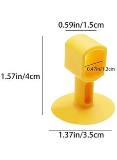 MOXO Outline Door Stop Buffer Silicone Lever Door Handle Stopper  stopper Easy to Install Protect Walls Glass and Furniture from Damage Door per Clear Rubber Door（10）  - Image 2