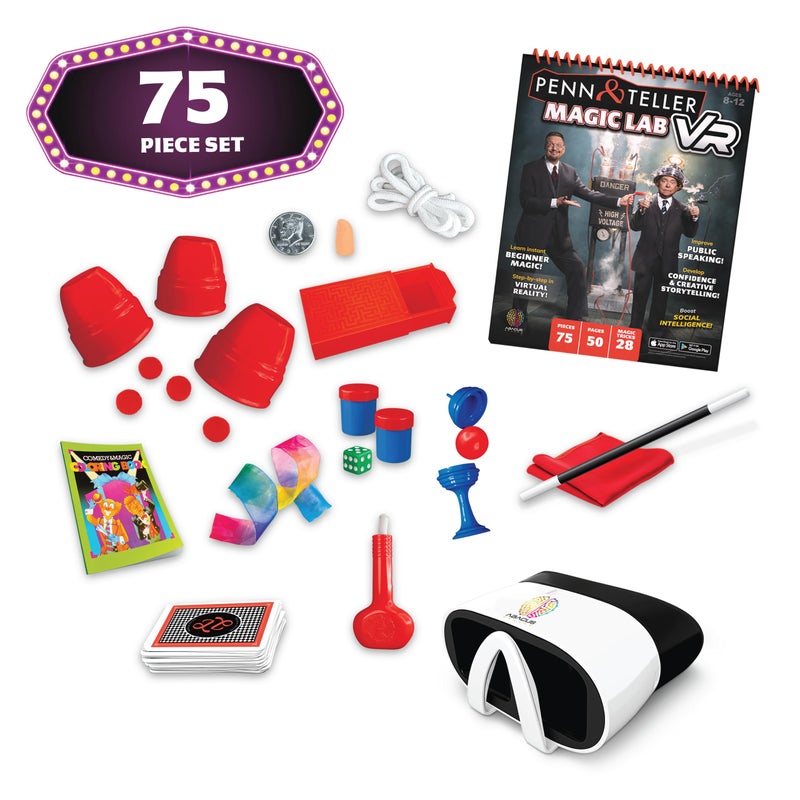 Abacus Brands Penn & Teller VR Magic Lab - Virtual Reality Kids Magic Book and Interactive STEM Learning Activity Set - for Ages 8 and Up - Image 3