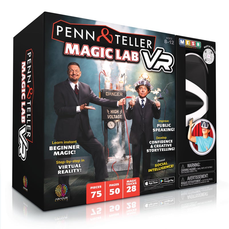 Abacus Brands Penn & Teller VR Magic Lab - Virtual Reality Kids Magic Book and Interactive STEM Learning Activity Set - for Ages 8 and Up - Image 1