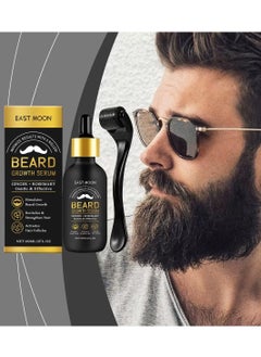 East Moon Hair & Beard Growth Serum for Men with Ginger & Rosemary – Natural Formula to Stimulate Facial & Scalp Hair Growth, Activate Follicles, Strengthen Thickness – Gentle & Effective (60ml/2fl.oz)  - Image 3