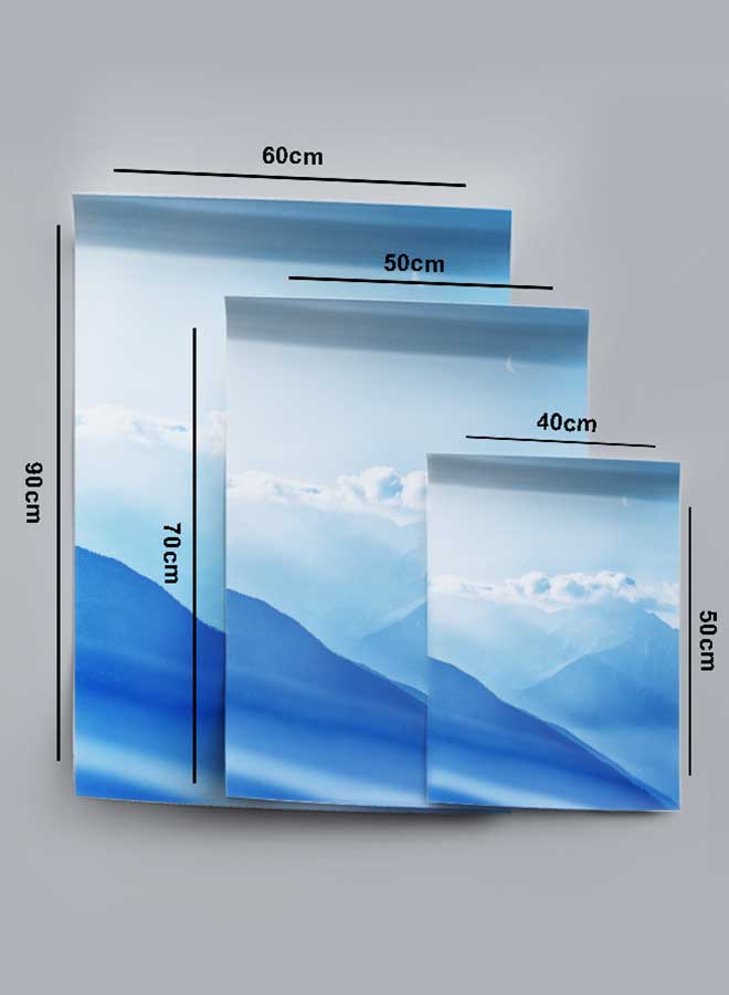 LOWHA Poster Painting Art With Four Separate Pieces Of Double-Sided Stickers Top Of A Mountain For Home Bedroom Living Room And Office Decor  - Image 4