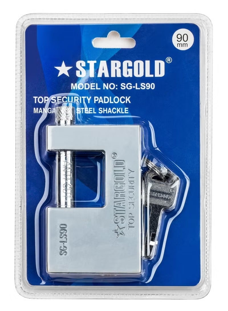 Stargold 90MM Rectangular Pad Lock - Image 2