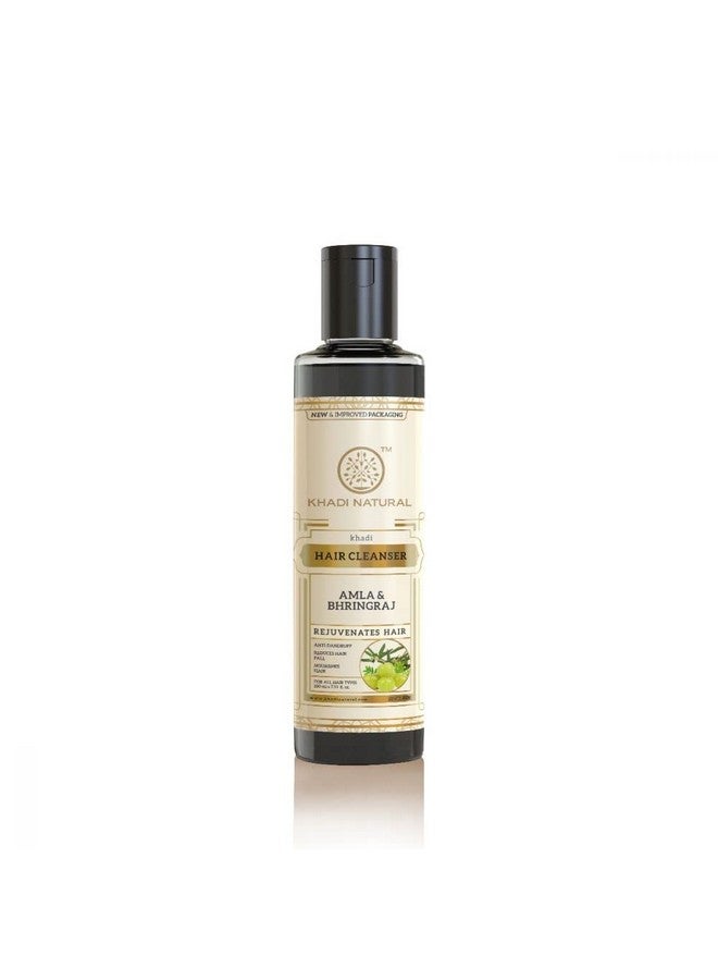 Khadi Natural Amla & Bhringraj Hair Cleanser/Shampoo, 210 Ml With Greentea Aloevera Herbal Hair Conditioner, 210 Ml - Image 1
