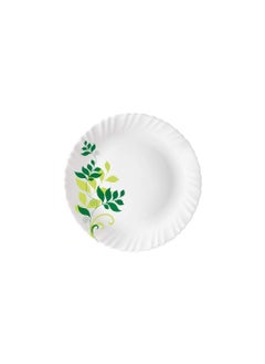 LARAH BY BOROSIL Larah by Borosil Fern Fluted Series Opalware Dinnerset | 33 Pieces for Family of 6 | Microwave & Dishwasher Safe | Bone-Ash Free, Crockery Set for Dining & Gifting | Plates & Bowls, White  - Image 1