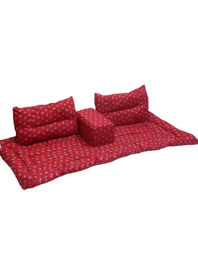 SMART HOME 4 in 1 Luxury Floor Seating Set - Heritage Arabic Majlis, Floor Sofa Set, Furniture for Majlis and Lounges - Image 4