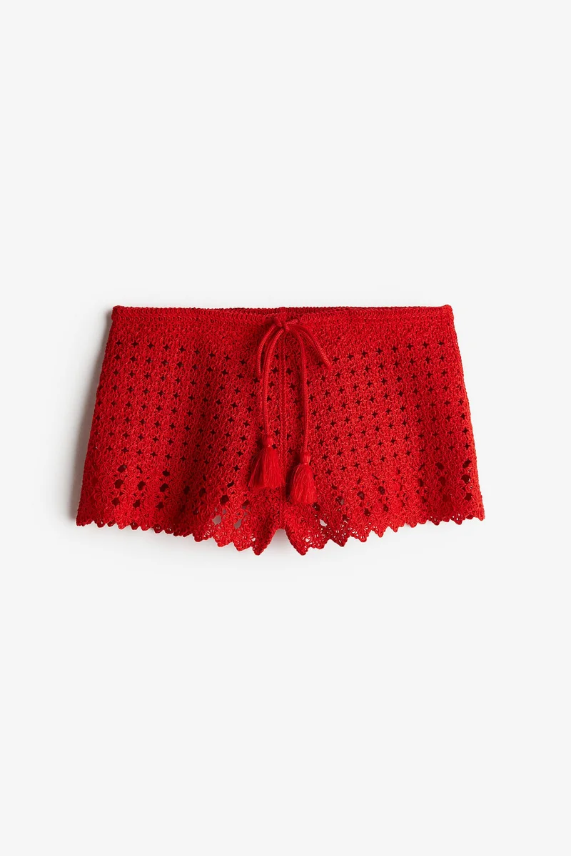 H&M Crochet-look mini shorts