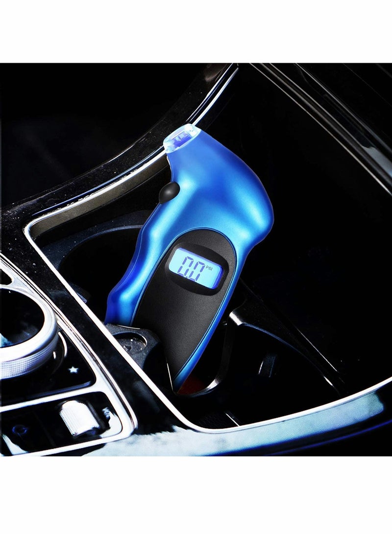 Y&D Portable Digital Tyre Pressure Gauge, Accurate 150 PSI 4 Ranges with Backlight LCD Display for Cars Bikes Motorcycles, Not compatible Presta Valves  - Image 2