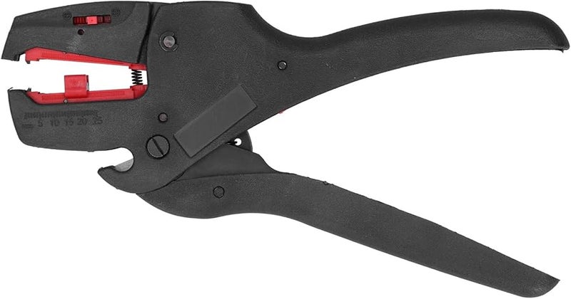 ملقط تجريد وتثبيت الأسلاك التلقائي مع محدد الطول لأسلاك طرية وصلبة مقاس 05-10 مم² - Image 1