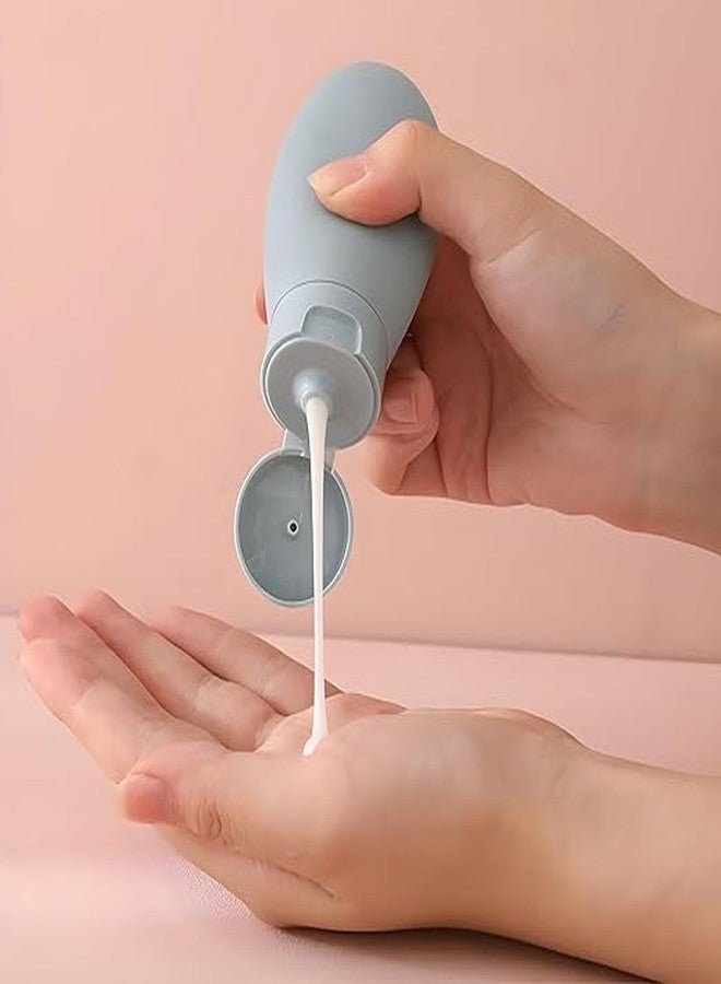 YONIMI Travel Bottles for Toiletries, Pack of 3 Portable Silicone Travel Container Set for Cream, Shampoo, Hand Wash, Lotion Storage,Mini Travel Essentials for Women Travel Accessories - Image 5