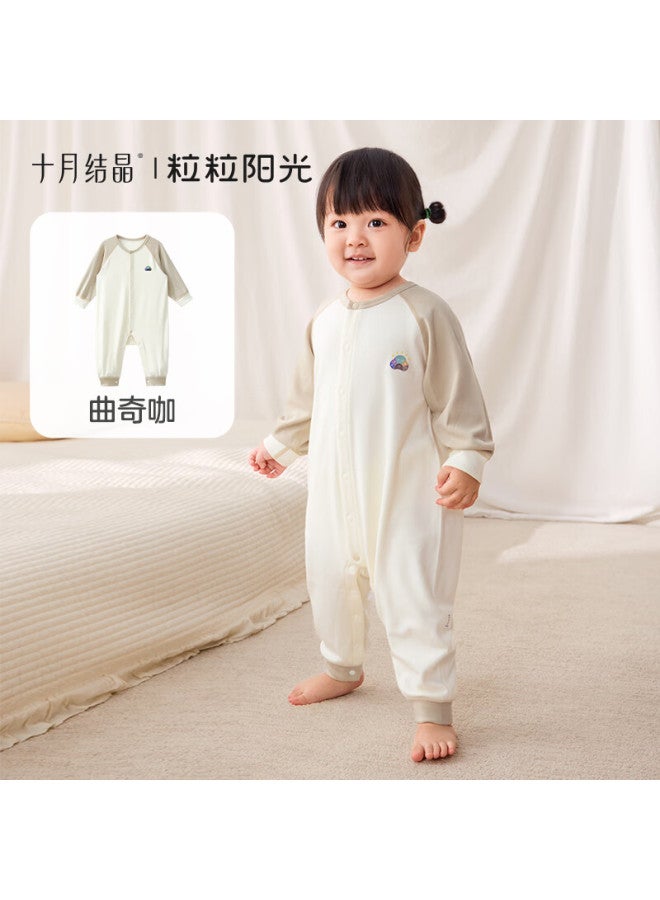October Crystal Baby Romper Autumn Winter Newborn Infant Uni Long Sleeve Four Seasons A-class
