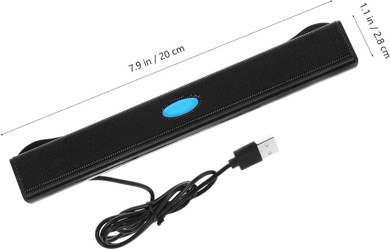 Uonlytech USB Soundbar Speaker for Desktop and Laptop Mini Portable Bar with Surround Sound Compatible with Tablet Mobile and Gaming Devices - Image 2