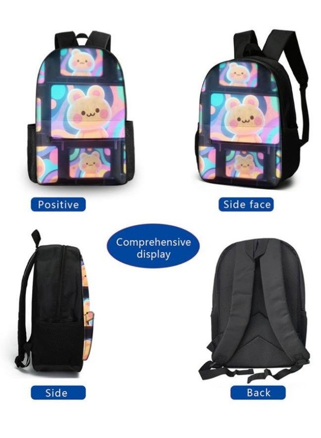 Bright Li Fire Cute cartoon bag set | shoulder + handbag + stationery bag | school season/holiday gift hot recommendation  - Image 3