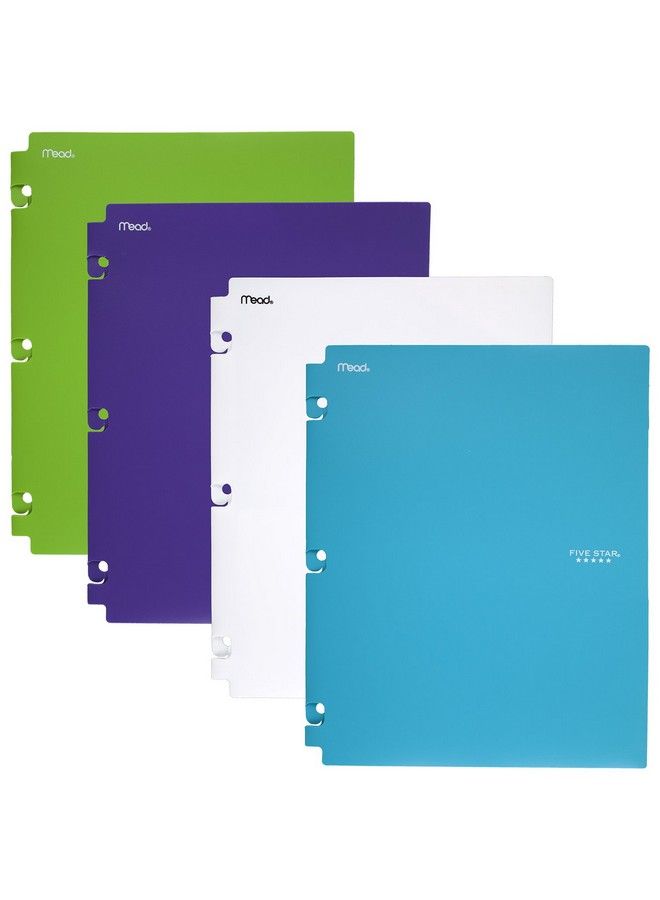 Five Star 2Pocket Folders Snapin Binder Folder Assorted Trend Colors 4 Pack (73264) - Image 2