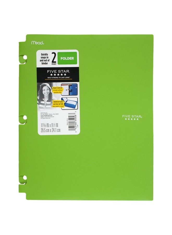 Five Star 2Pocket Folders Snapin Binder Folder Assorted Trend Colors 4 Pack (73264) - Image 3