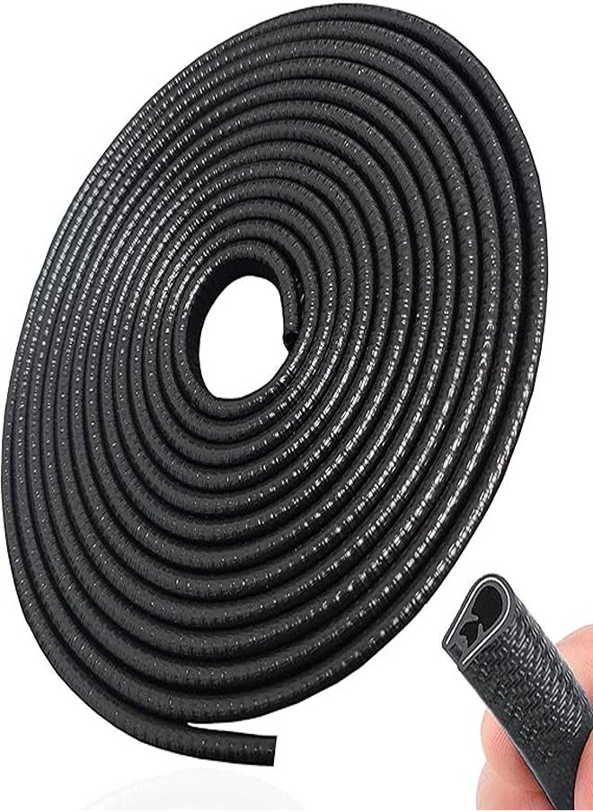 Generic - SYOAUTO 65Ft(20M) Door Edge Guard Black Car Door Edge Guards Door Edge Protector for Cars Rubber Auto Door Trim U Shape Build in Metal Sheet No Need Adhesive Easy to Cut Door Guards for Most Cars - Image 1
