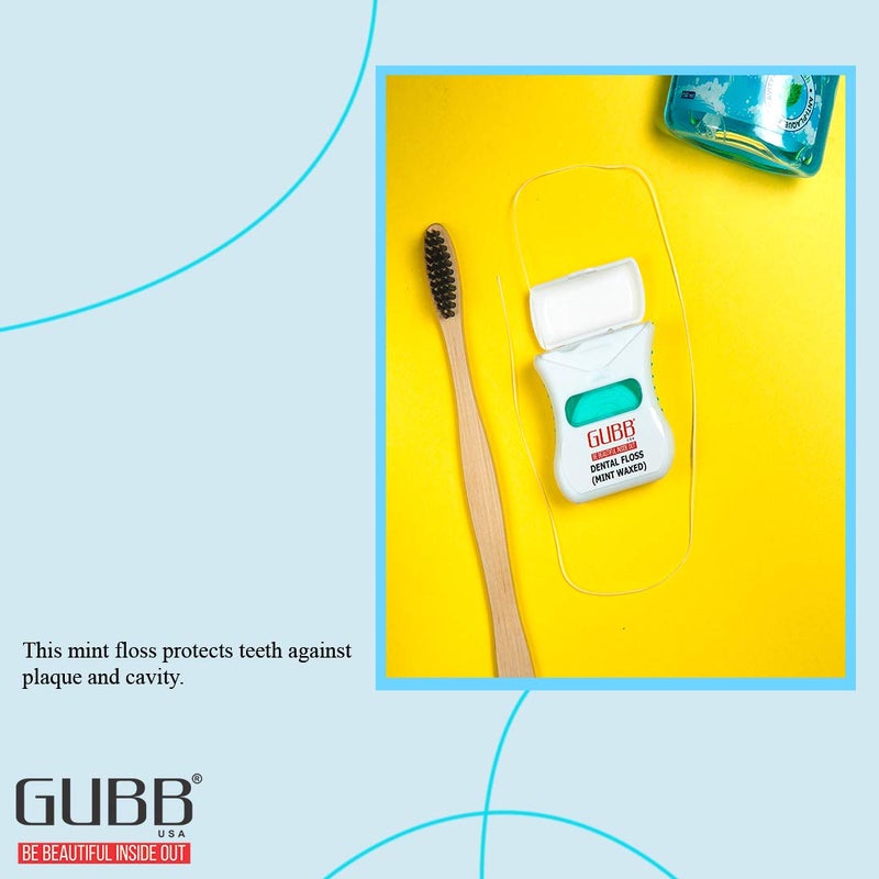 GUBB Dental Care Combo - Dental Floss Thread Mint Waxed & 2 In 1 Dental Toothpicks - Image 3