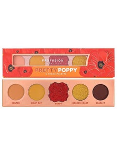 Blooming Hues 5 Shade Eyeshadow Palette, Orange