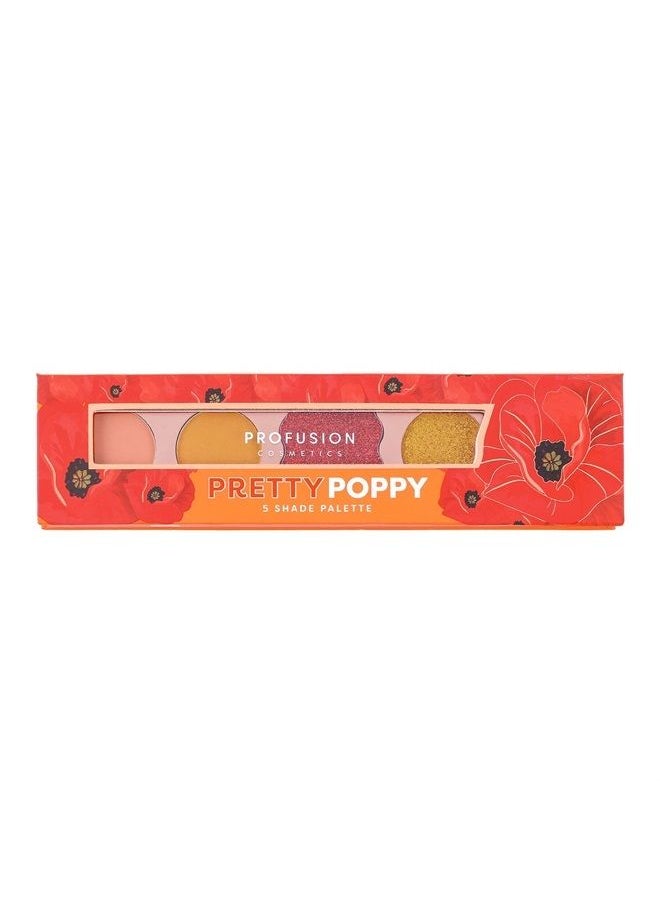 Profusion Cosmetics - Blooming Hues 5 Shade Eyeshadow Palette, Orange - Image 1
