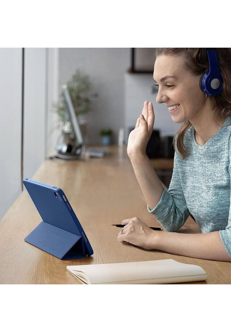 GENNEXT Protective Soft TPU Smart Trifold Stand with Pencil Holder Case Cover For iPad 10th Generation 10.9 Inch (2022) - Image 4