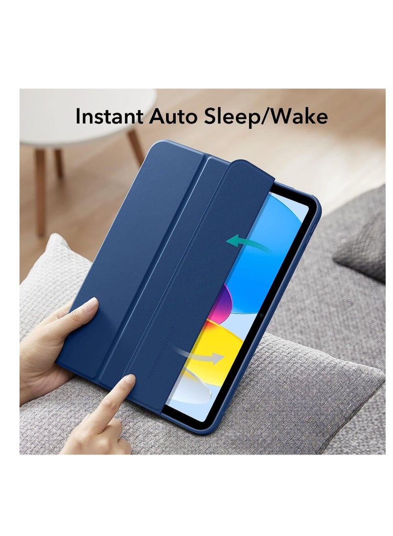 GENNEXT Protective Soft TPU Smart Trifold Stand with Pencil Holder Case Cover For iPad 10th Generation 10.9 Inch (2022) - Image 3