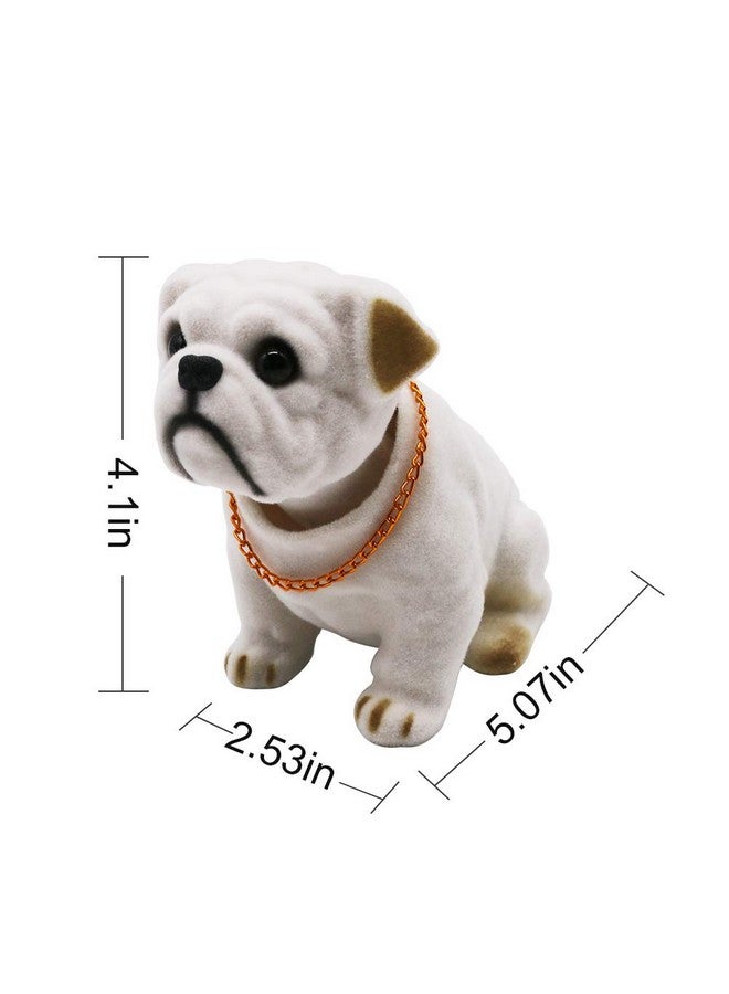 Rayberro Mary Paxton Bobble Headcar Decoration Nodding Dog Ornaments High Emulation Creative Dog Dashboard Crafts Dog Lover Gift For Car Vehicle Desk Tabletop Office Decor Baby Kids Toy (Bulldog) - Image 2