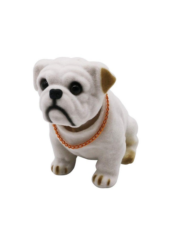 Rayberro Mary Paxton Bobble Headcar Decoration Nodding Dog Ornaments High Emulation Creative Dog Dashboard Crafts Dog Lover Gift For Car Vehicle Desk Tabletop Office Decor Baby Kids Toy (Bulldog) - Image 1