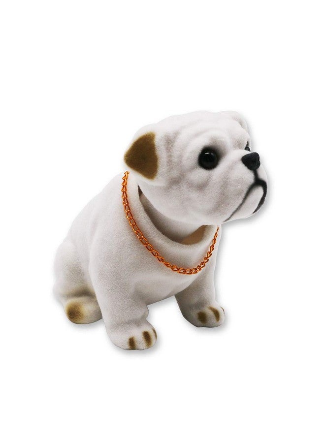 Rayberro Mary Paxton Bobble Headcar Decoration Nodding Dog Ornaments High Emulation Creative Dog Dashboard Crafts Dog Lover Gift For Car Vehicle Desk Tabletop Office Decor Baby Kids Toy (Bulldog) - Image 4